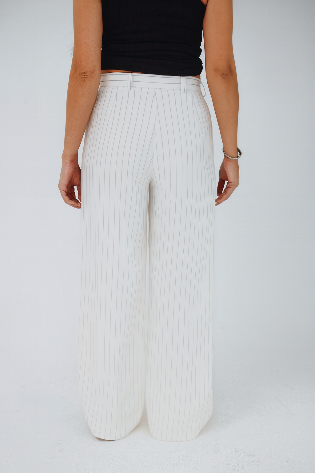 WHITE WIDE LEG TROUSERS