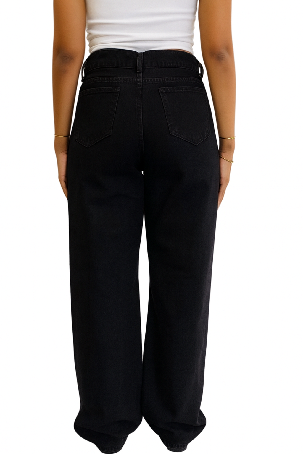 BLACK WIDE - LEG JEANS