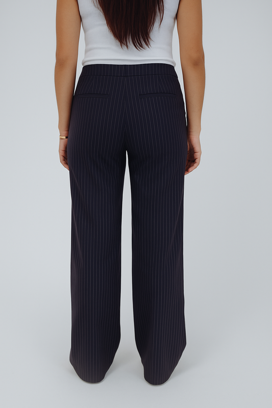 BLUE WIDE LEG TROUSERS